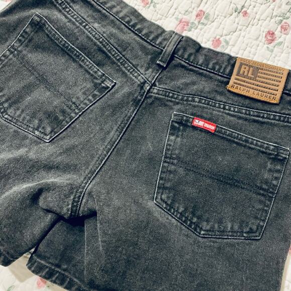 Polo Jean Company black denim vintage womens size 8 minimalist wardrobe casual - Picture 5 of 6